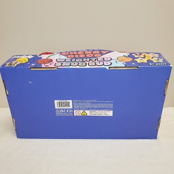 Cherry Disco Red Weighted Snug Bud Pink Sky Plush Pillow Buddy Sleep Support - Picture 12 of 16